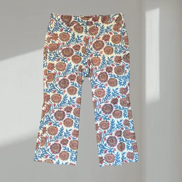 J.Crew Pants – Floral Printed Cotton Trousers (14) - Picture 1 of 7